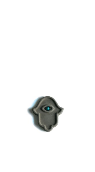 Mini Hamsa With Green Eye – ceMMent